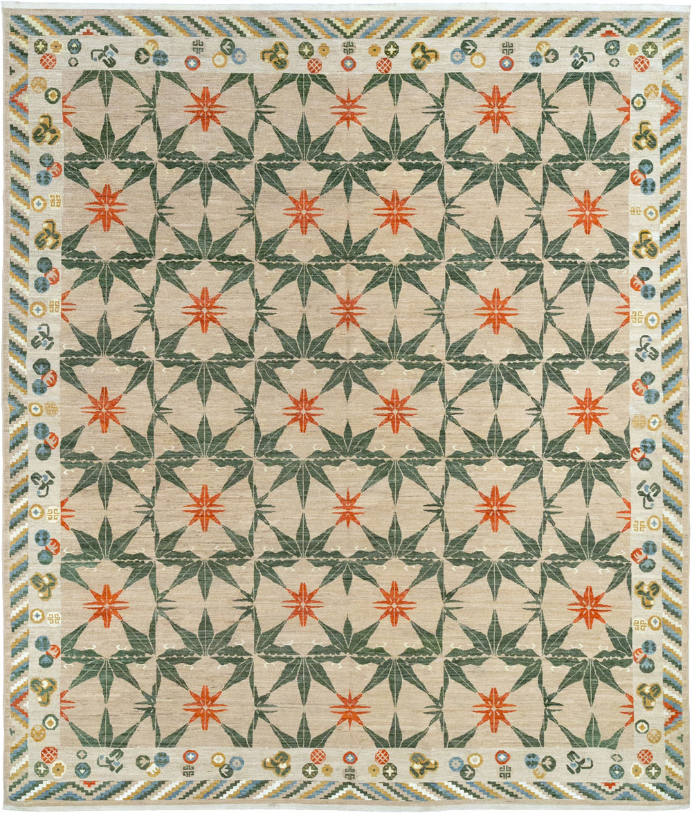 Modern East Turkestan Khotan Large Room Size Carpet, No.33404 - Gsblank