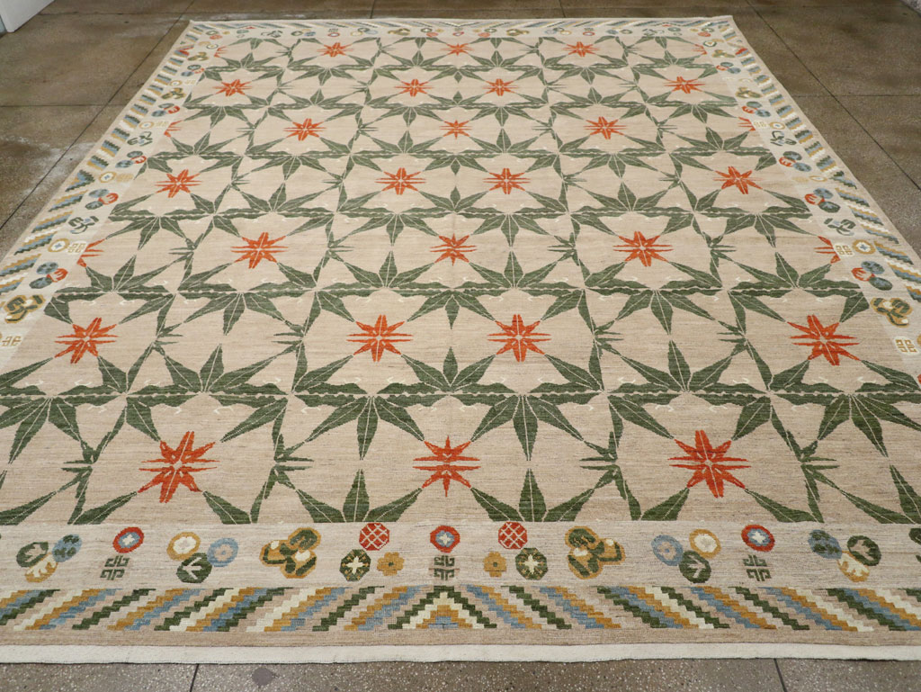 Modern East Turkestan Khotan Large Room Size Carpet, No.33404 - Gsblank