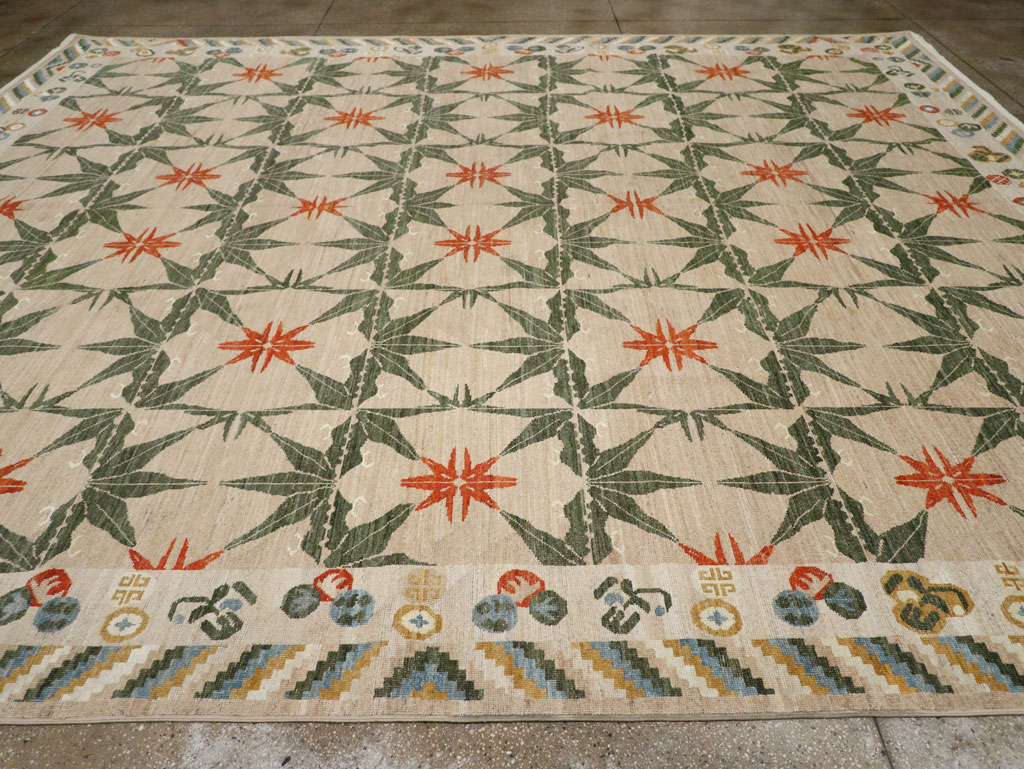 Modern East Turkestan Khotan Large Room Size Carpet, No.33404 - Gsblank