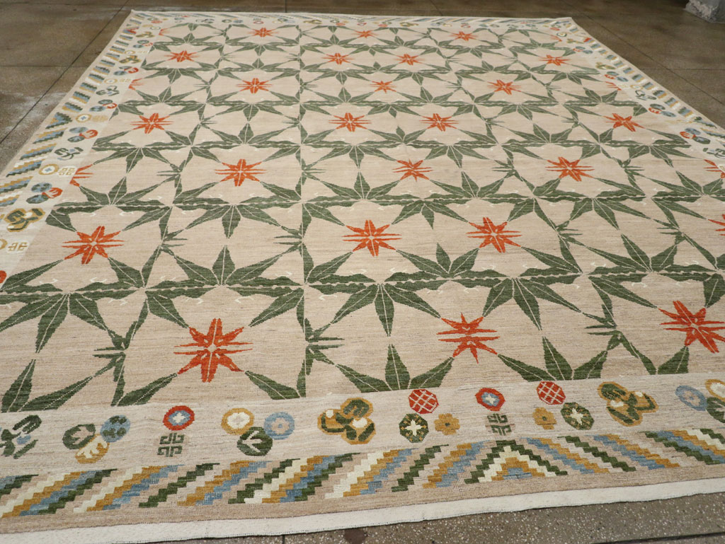 Modern East Turkestan Khotan Large Room Size Carpet, No.33404 - Gsblank