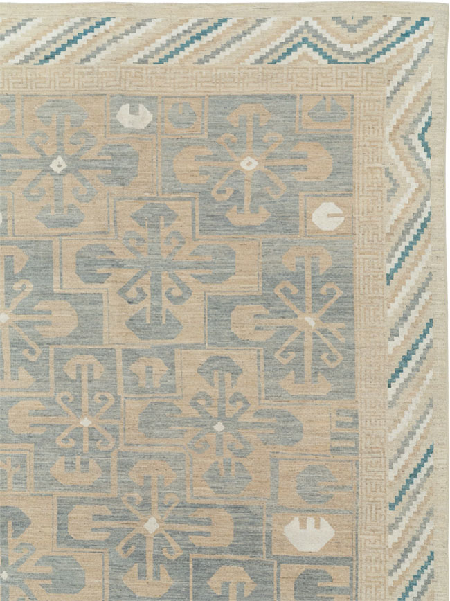 Modern East Turkestan Khotan Oversize Carpet, No.33405 - Gsblank