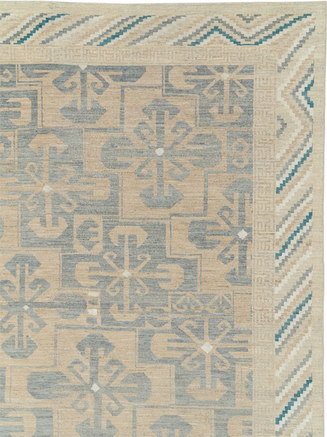 Modern East Turkestan Khotan Oversize Carpet, No.33405 - Gsblank