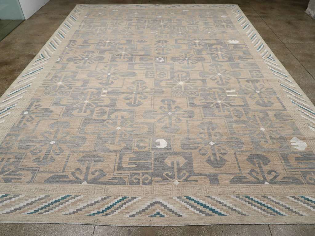 Modern East Turkestan Khotan Oversize Carpet, No.33405 - Gsblank