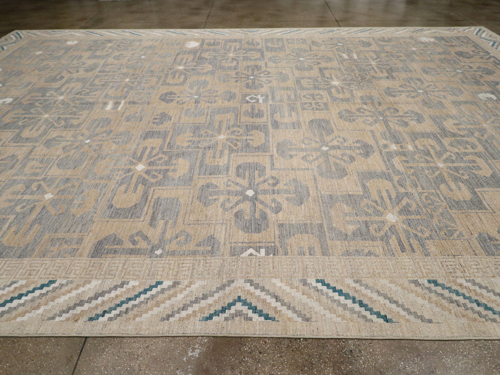 Modern East Turkestan Khotan Oversize Carpet, No.33405 - Gsblank