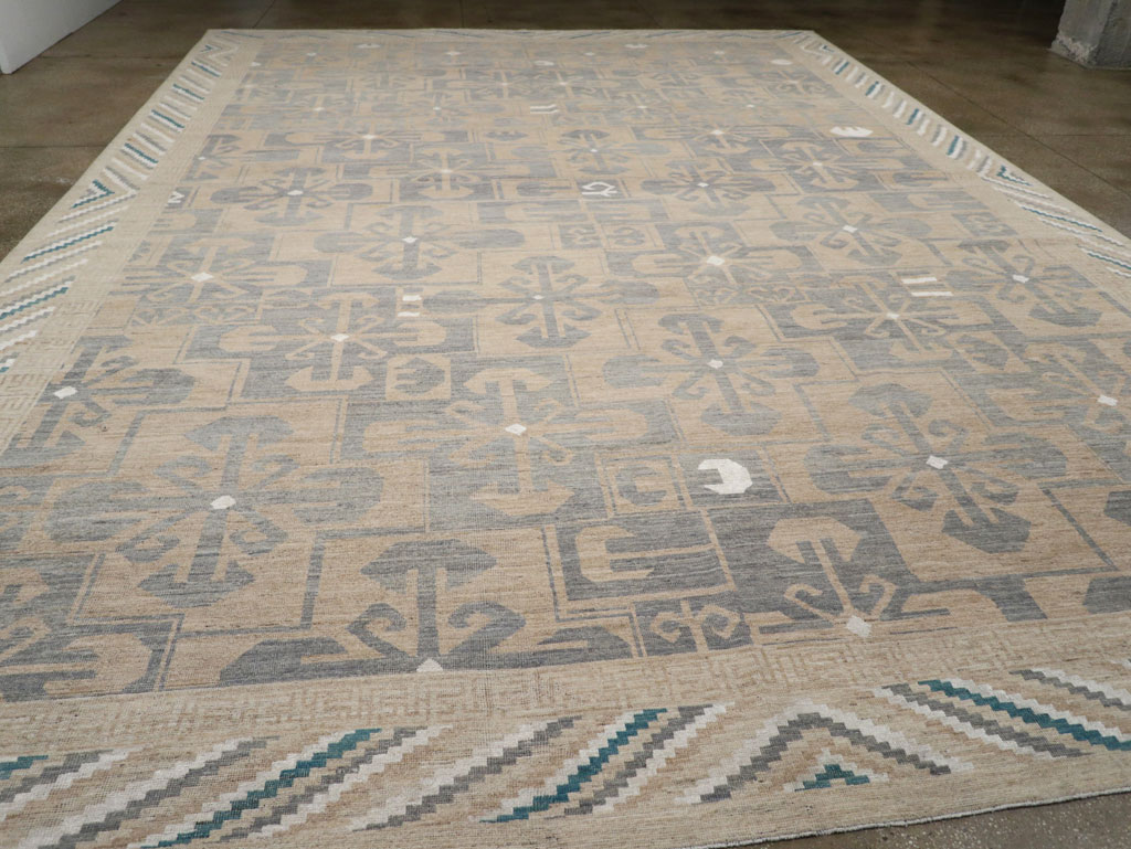 Modern East Turkestan Khotan Oversize Carpet, No.33405 - Gsblank