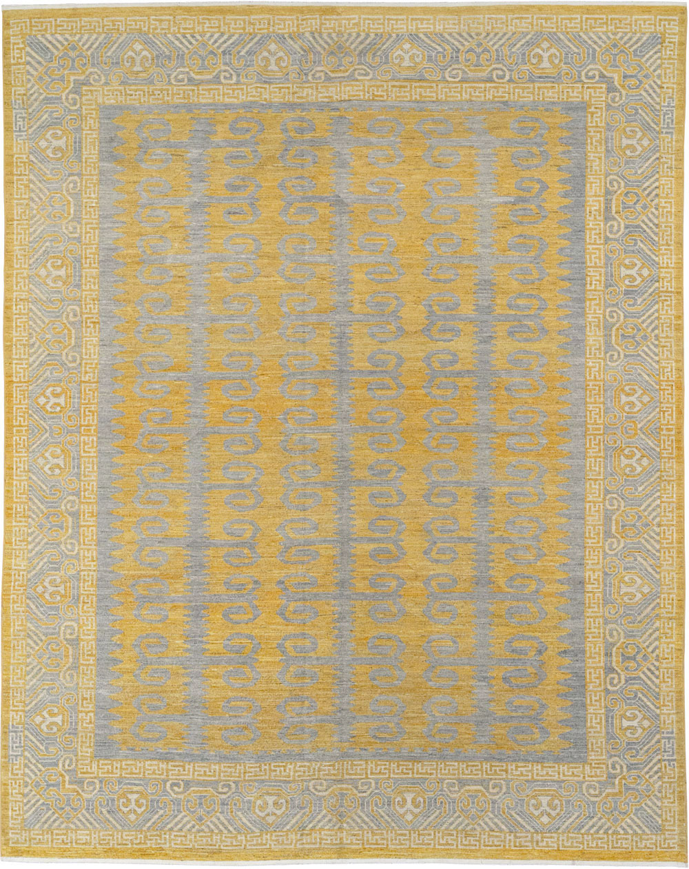 Modern East Turkestan Khotan Room Size Carpet, No.33406 - Gsblank
