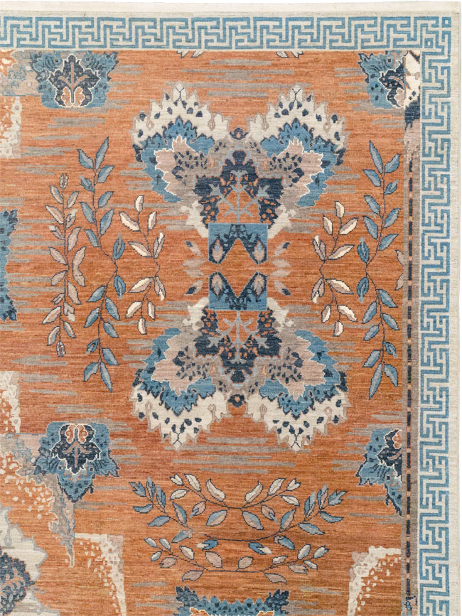 Modern East Turkestan Khotan Large Room Size Carpet, No.33407 - Gsblank