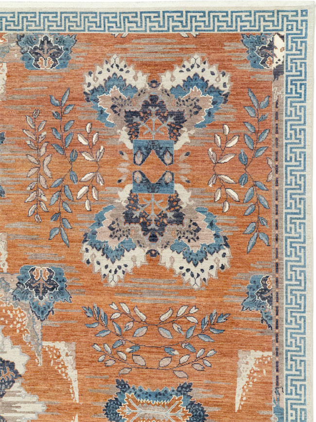 Modern East Turkestan Khotan Large Room Size Carpet, No.33407 - Gsblank