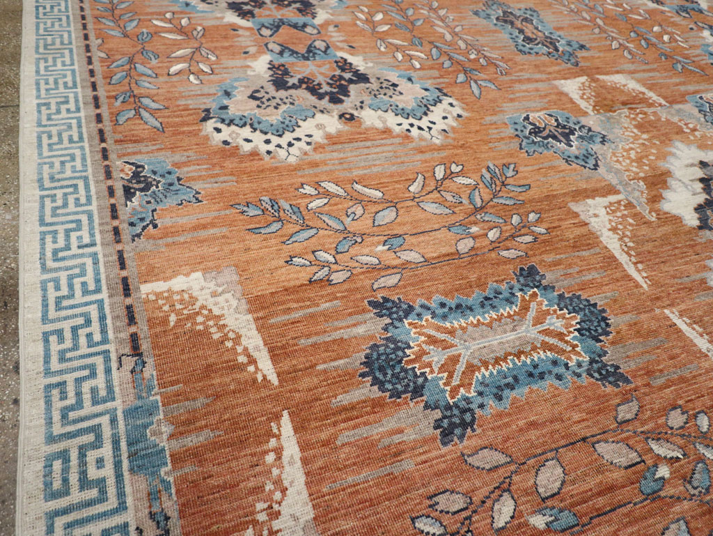 Modern East Turkestan Khotan Large Room Size Carpet, No.33407 - Gsblank