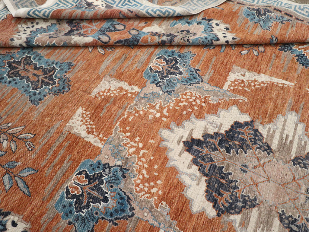 Modern East Turkestan Khotan Large Room Size Carpet, No.33407 - Gsblank