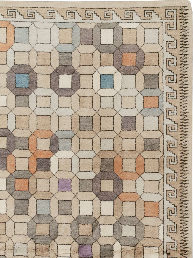 Modern East Turkestan Mongolian Room Size Carpet, No.33408 - Gsblank