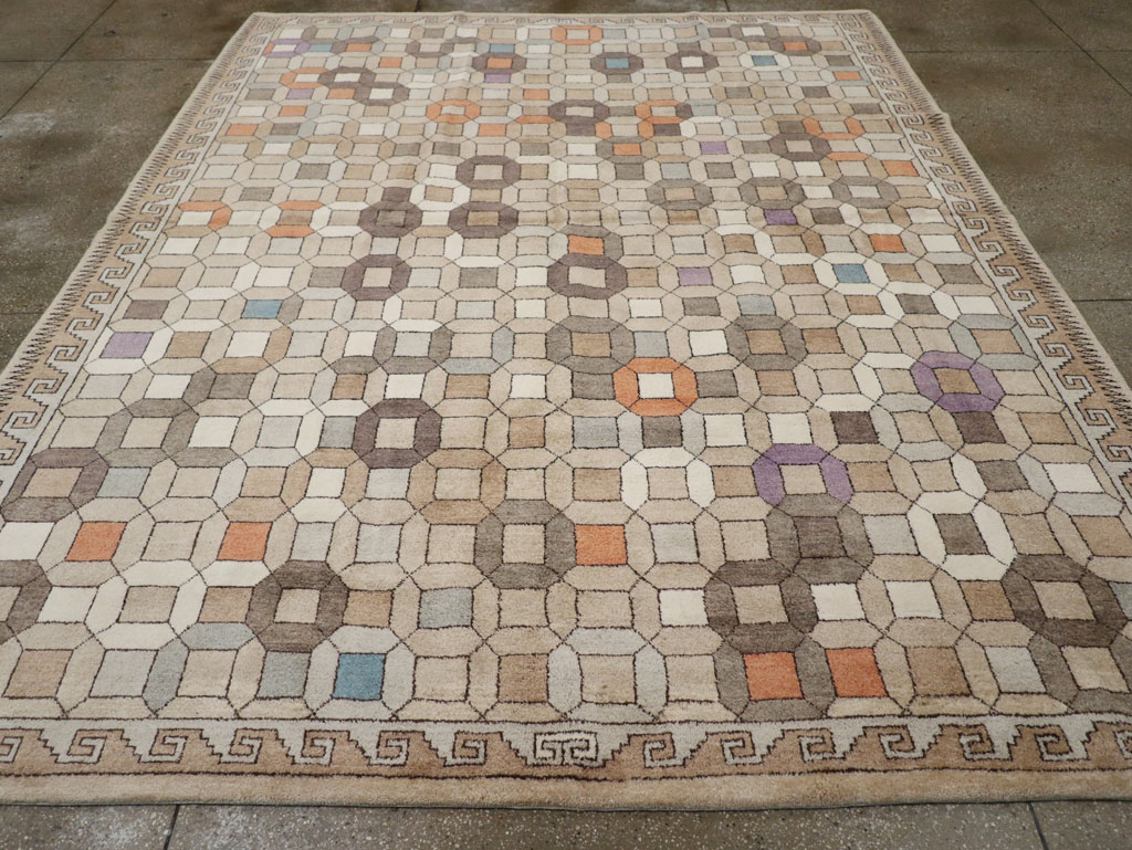 Modern East Turkestan Mongolian Room Size Carpet, No.33408 - Gsblank