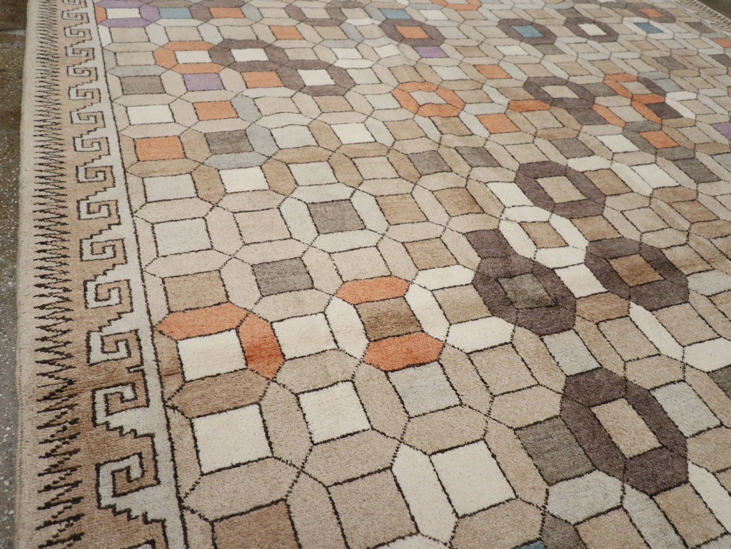 Modern East Turkestan Mongolian Room Size Carpet, No.33408 - Gsblank