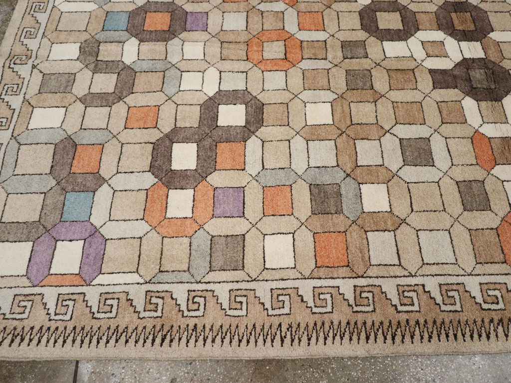 Modern East Turkestan Mongolian Room Size Carpet, No.33408 - Gsblank