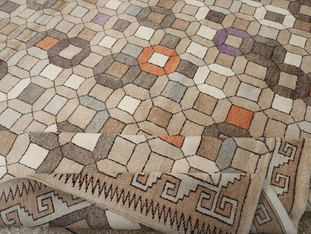 Modern East Turkestan Mongolian Room Size Carpet, No.33408 - Gsblank