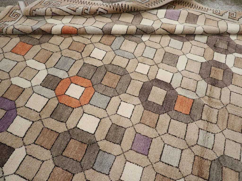 Modern East Turkestan Mongolian Room Size Carpet, No.33408 - Gsblank