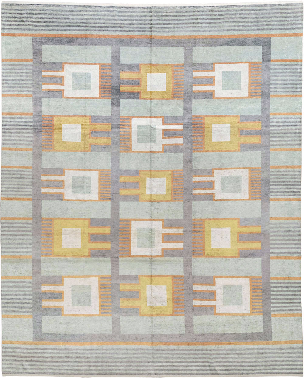 Modern East Turkestan Silk Khotan Large Room Size Carpet, No.33410 - Gsblank