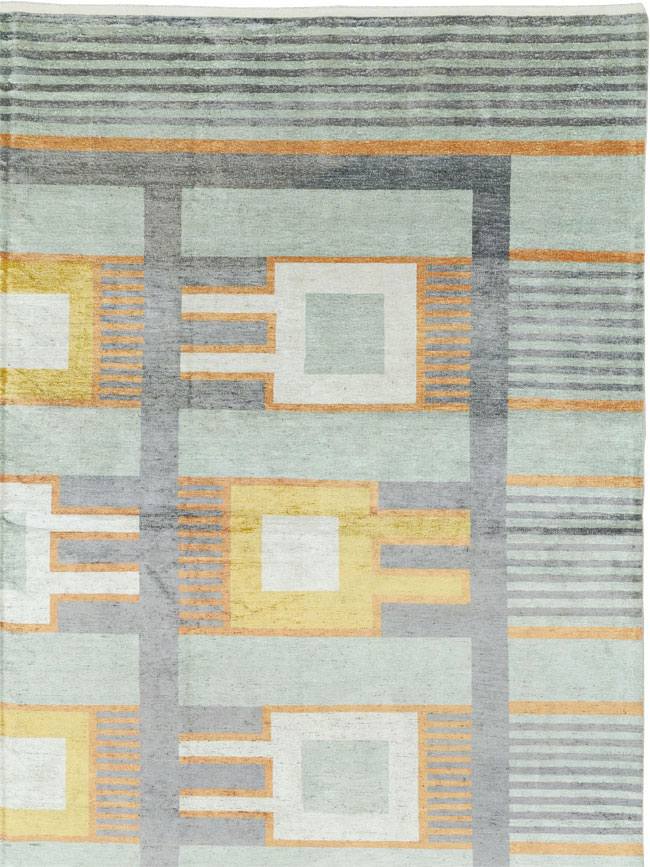 Modern East Turkestan Large Room Size Carpet, No.33410 - Gsblank