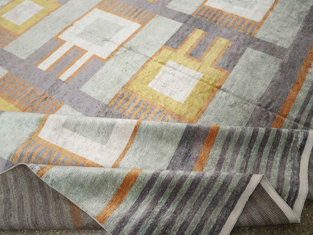 Modern East Turkestan Large Room Size Carpet, No.33410 - Gsblank