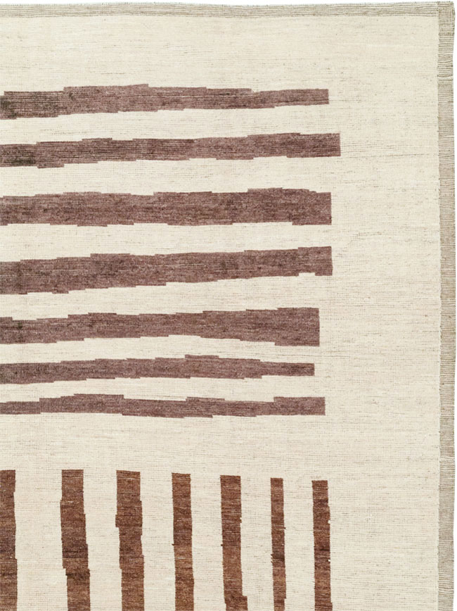 Modern Moroccan Room Size Carpet, No.33418 - Gsblank