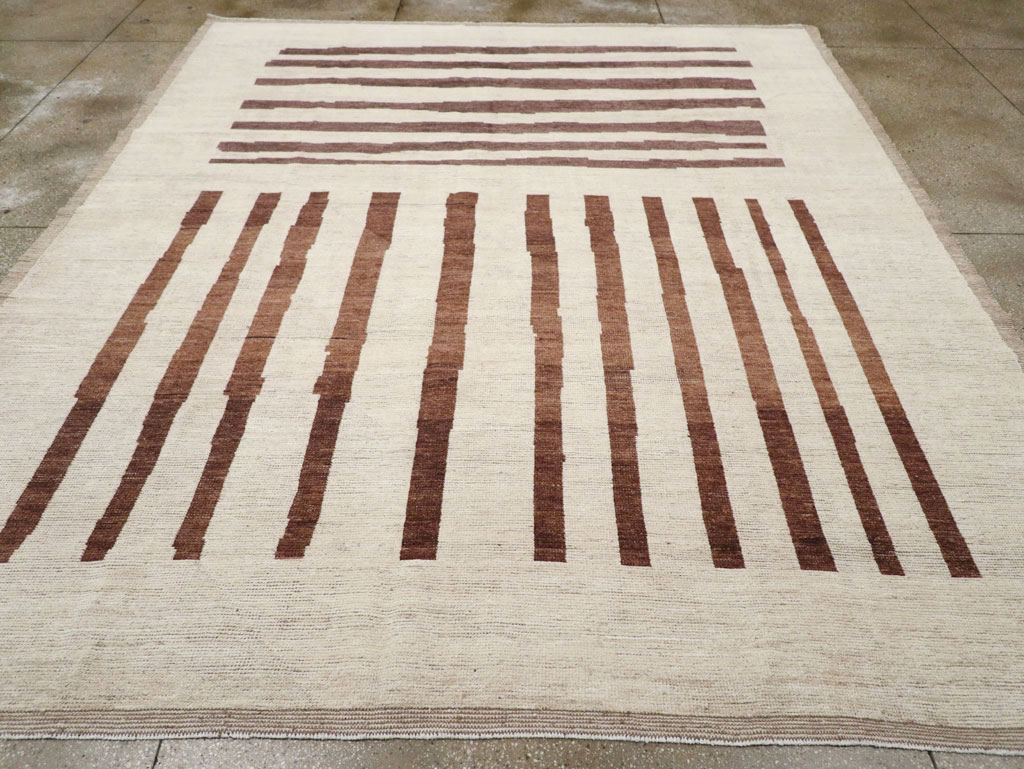 Modern Moroccan Room Size Carpet, No.33418 - Gsblank