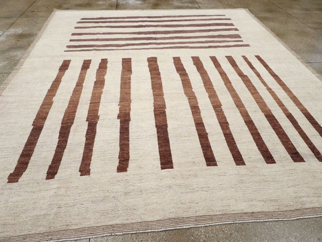 Modern Moroccan Room Size Carpet, No.33418 - Gsblank