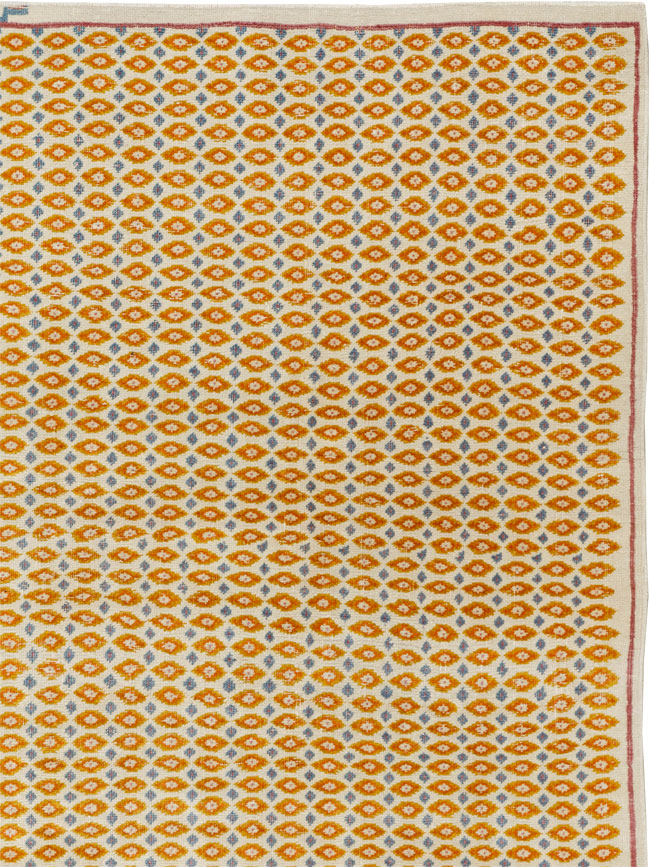 Vintage Persian Kashan Room Size Carpet, No.33419 - Gsblank