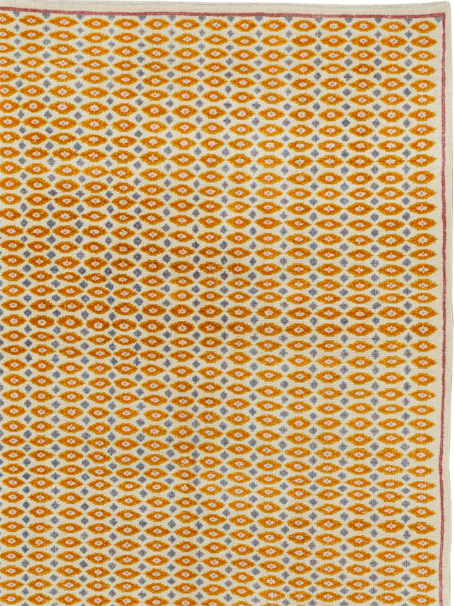 Vintage Persian Flatweave Kilim Room Size Carpet, No.33419 - Gsblank