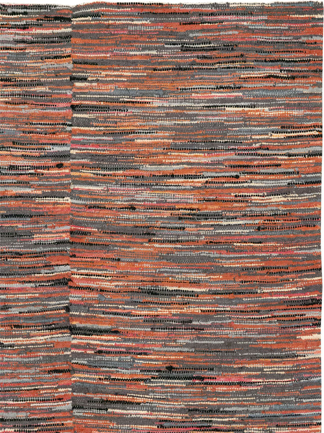 Vintage American Rag Rug, No.33424 - Gsblank