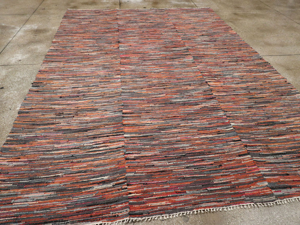 Vintage American Rag Rug, No.33424 - Gsblank