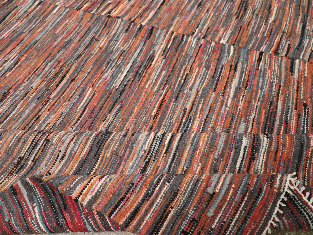Vintage American Rag Rug, No.33424 - Gsblank