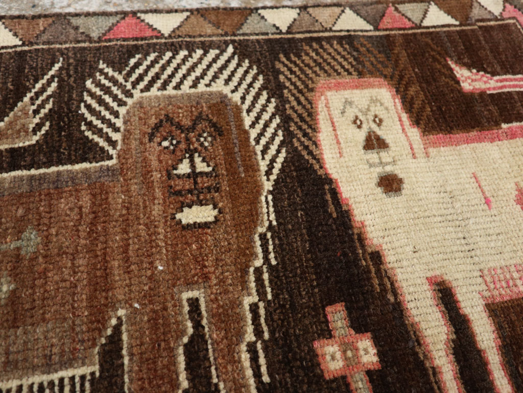 Vintage Turkish Anatolian Pictorial Rug, No.33447 - Gsblank