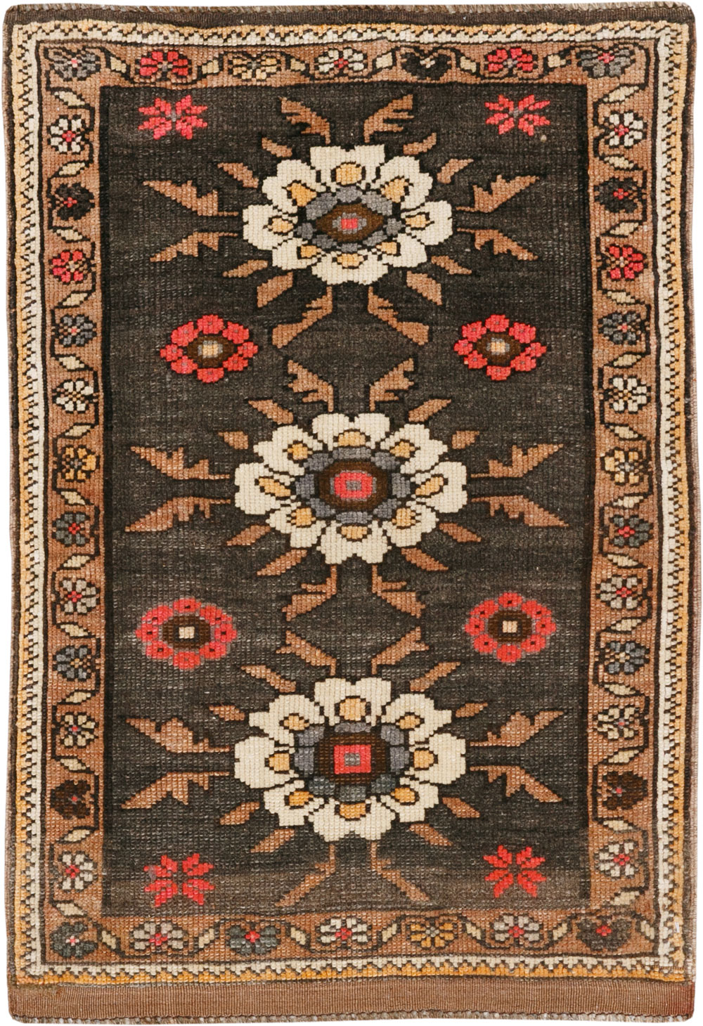 Vintage Turkish Anatolian Throw Rug  (Pair: 2 of 2), No.33455 - Gsblank