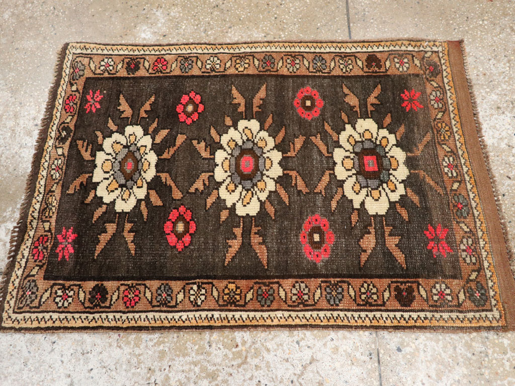 Vintage Turkish Anatolian Throw Rug  (Pair: 2 of 2), No.33455 - Gsblank
