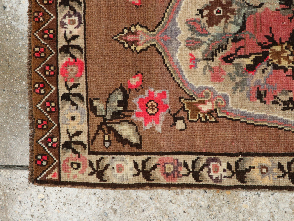 Vintage Turkish Anatolian Throw Rug, No.33456 - Gsblank