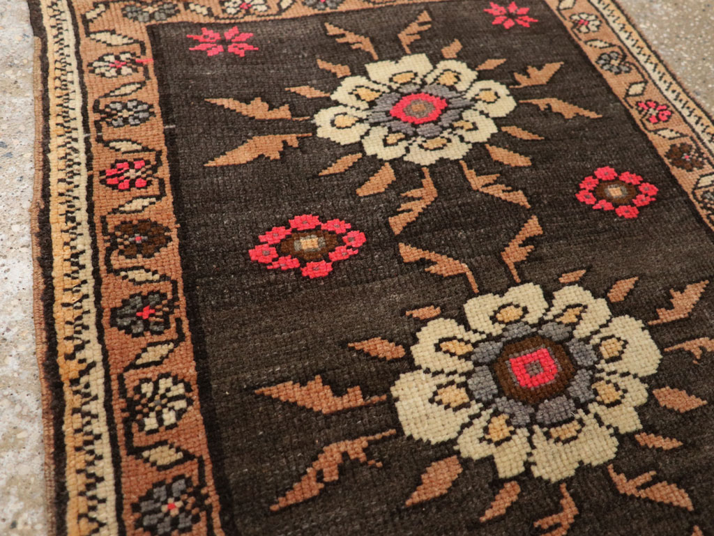 Vintage Turkish Anatolian Throw Rug  (Pair: 1 of 2), No.33458 - Gsblank