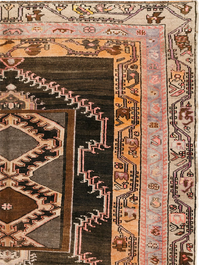 Vintage Turkish Anatolian Wide Gallery Runner, No.33463 - Gsblank