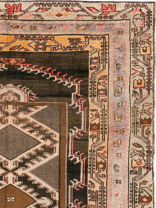 Vintage Turkish Anatolian Wide Gallery Runner, No.33463 - Gsblank