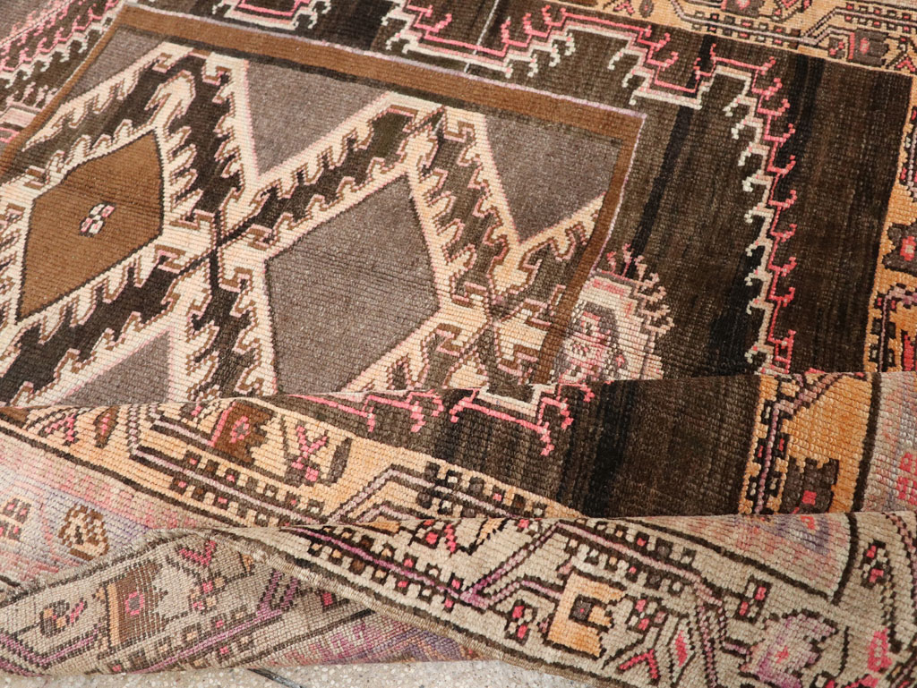 Vintage Turkish Anatolian Wide Gallery Runner, No.33463 - Gsblank