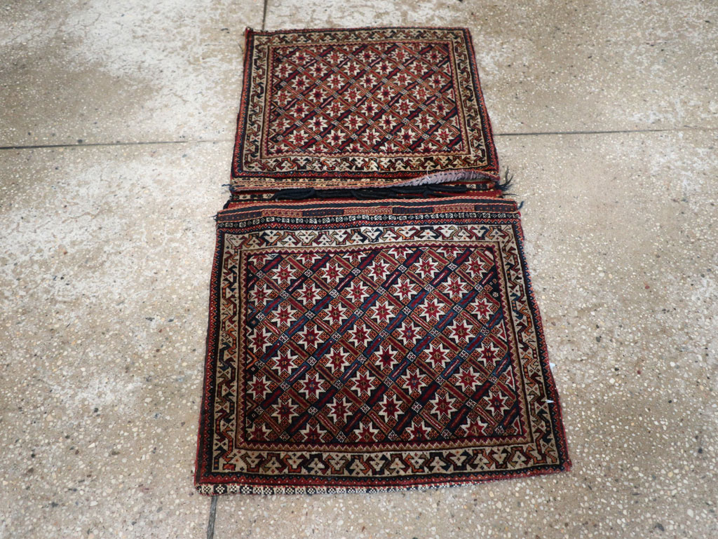 Antique Persian Qashqai Saddlebag (Khorjin), No.33468 - Gsblank