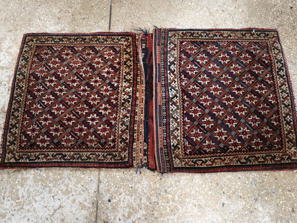 Antique Persian Qashqai Saddlebag (Khorjin), No.33468 - Gsblank