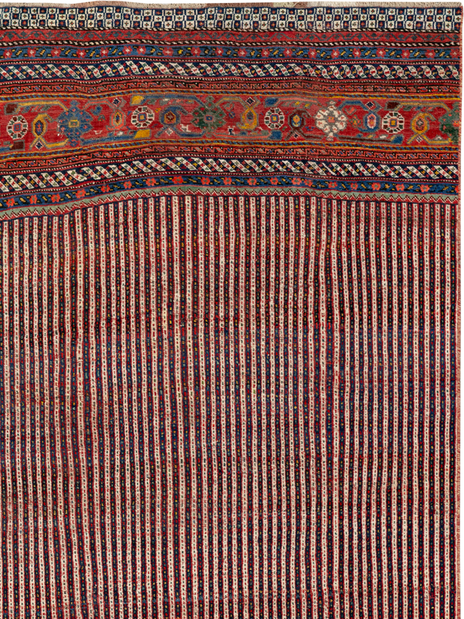 Antique Persian Qashqai Long Runner, No.33470 - Gsblank