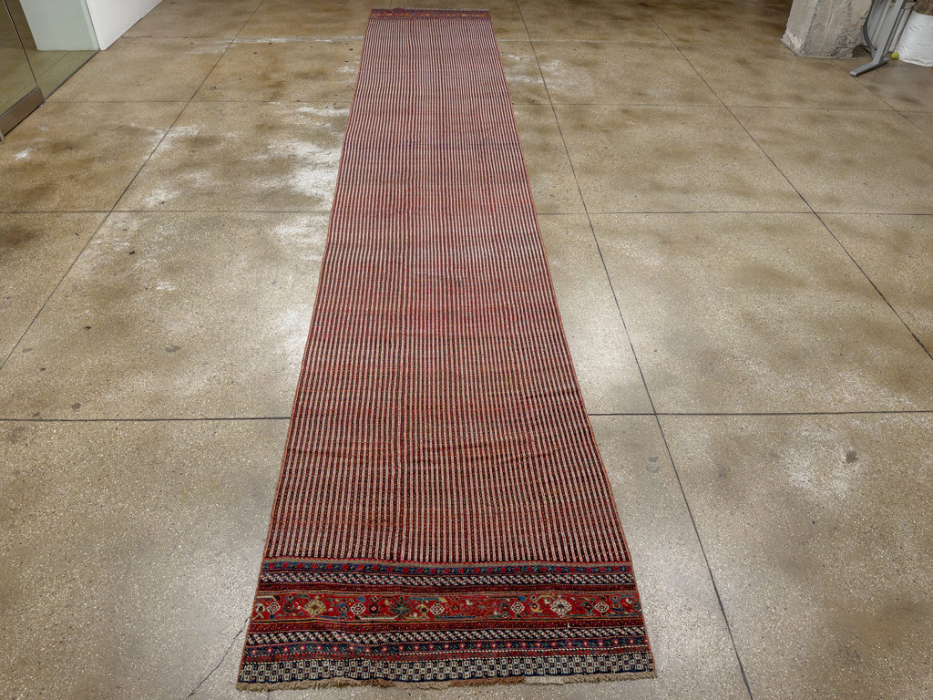 Antique Persian Qashqai Long Runner, No.33470 - Gsblank
