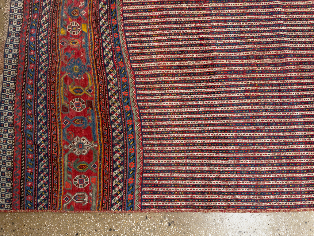 Antique Persian Qashqai Long Runner, No.33470 - Gsblank