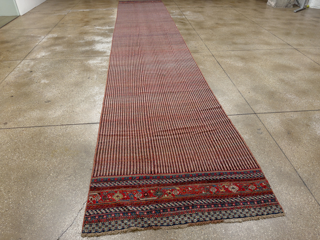 Antique Persian Qashqai Long Runner, No.33470 - Gsblank