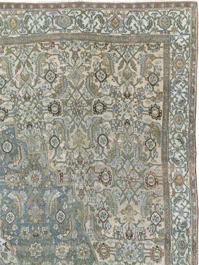 Antique Persian Bibikabad Large Square Room Size Carpet, No.33478 - Gsblank