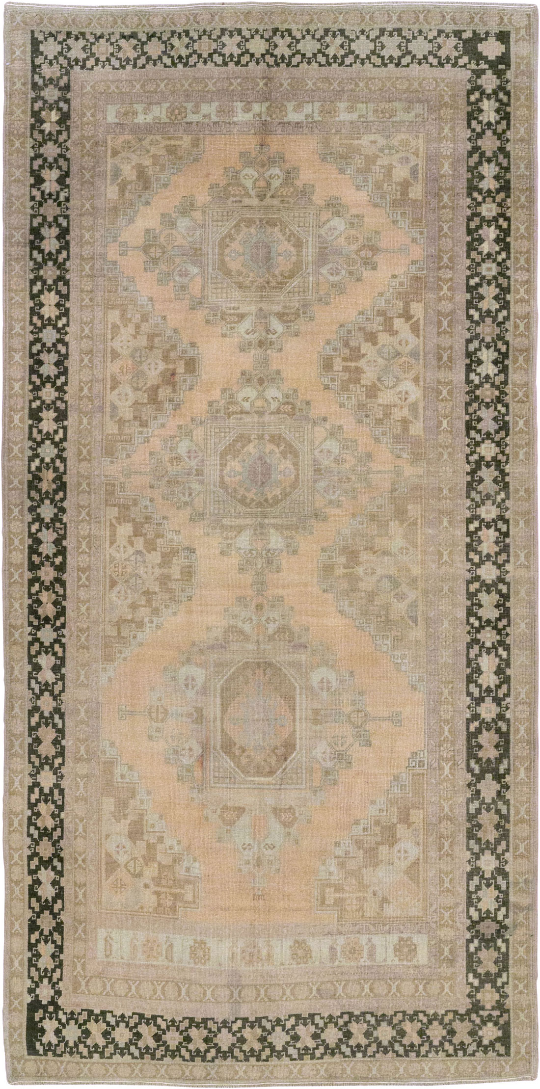 Vintage Turkish Anatolian Wide Gallery Runner, No.33479 - Gsblank