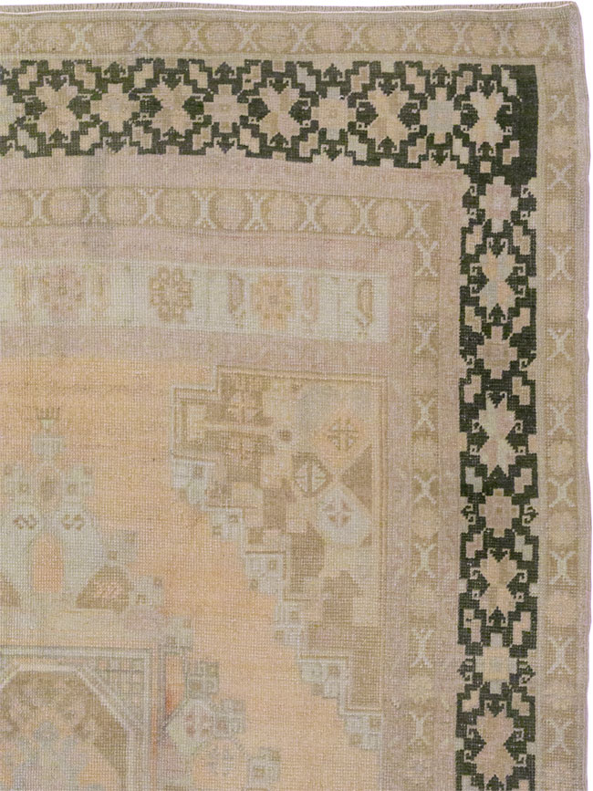 Vintage Turkish Anatolian Wide Gallery Runner, No.33479 - Gsblank