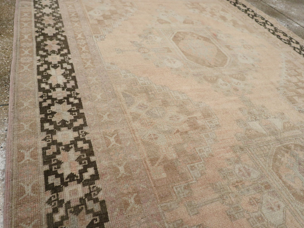 Vintage Turkish Anatolian Wide Gallery Runner, No.33479 - Gsblank