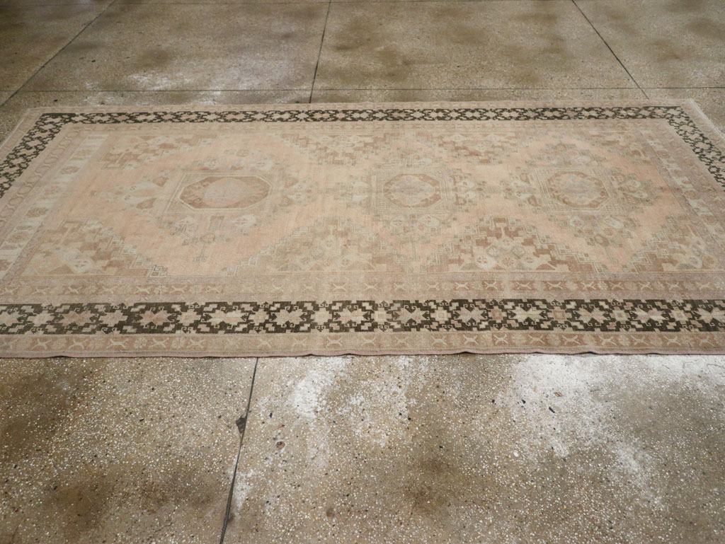 Vintage Turkish Anatolian Wide Gallery Runner, No.33479 - Gsblank